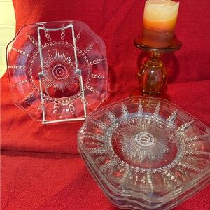 Federal Glass Columbia Pattern Plates